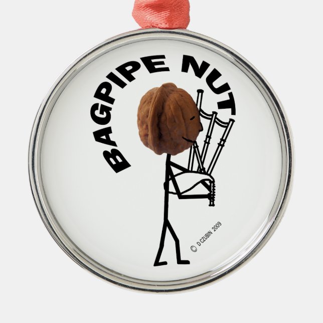 Ornamento De Metal Bagpipe Nut (Frente)