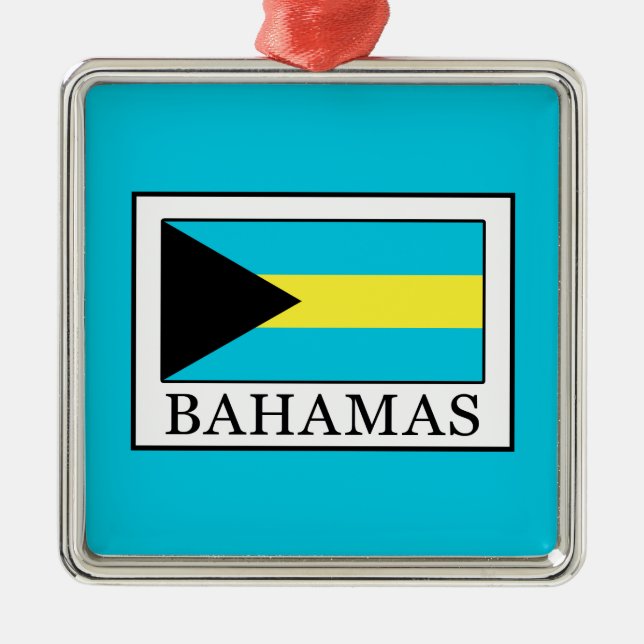 Ornamento De Metal Bahamas (Frente)