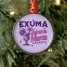 Ornamento De Metal Bahamas Souvenir Presente: Exuma Bahamas Bahama Ma