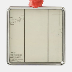 Ornamento De Metal Baía de Monterey, Califórnia