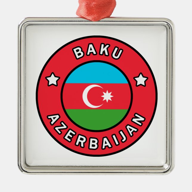 Ornamento De Metal Baku Azerbaijão (Frente)