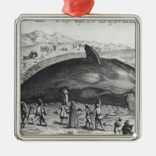 Ornamento De Metal Baleia inoperante