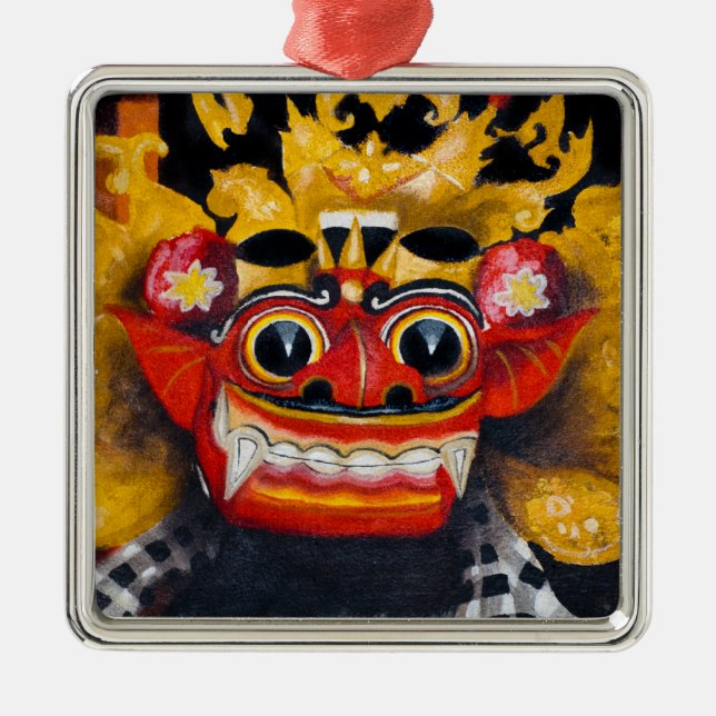 Ornamento De Metal Balinese Barong (Frente)