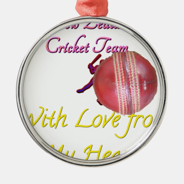 Ornamento De Metal Ball NEWZEALAND (Frente)