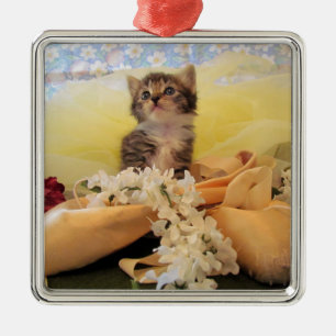 Ornamento De Metal Ballerina Kitten Kate Premium Ornament