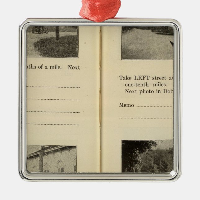 Ornamento De Metal Balsa de Ossining Dobbs do Croton (Frente)