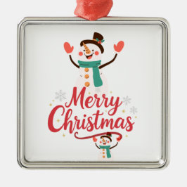 Ornamento De Metal Bálsamo Labial Festivo Homem de Neve Natal Feliz