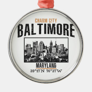 Ornamento De Metal Baltimore