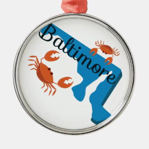 Ornamento De Metal Baltimore