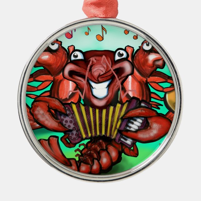 Ornamento De Metal Banda de lagosta (Frente)