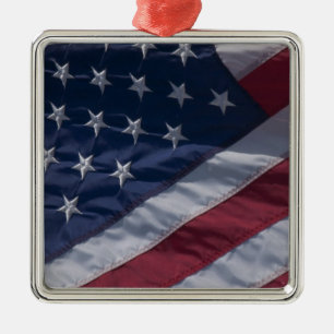 Ornamento De Metal bandeira americana.