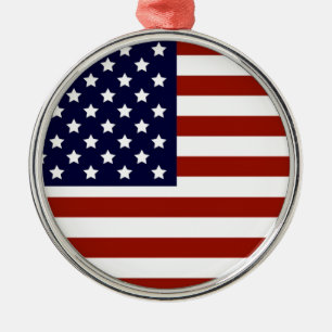 Ornamento De Metal Bandeira americana