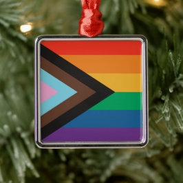 Ornamento De Metal Bandeira Arco-Íris - LGBTQIA - Personalize - Enfei