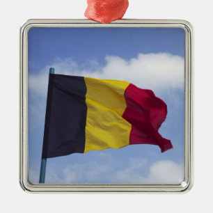 Ornamento De Metal bandeira belga RF)
