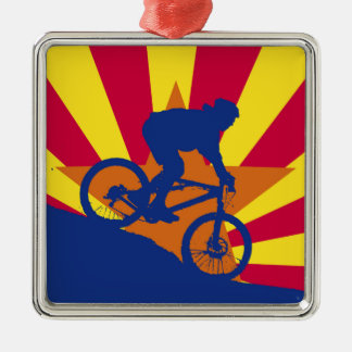 Ornamento De Metal Bandeira biking da arizona da montanha