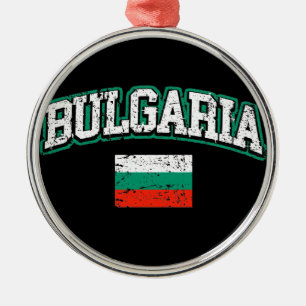 Ornamento De Metal Bandeira Bulgária