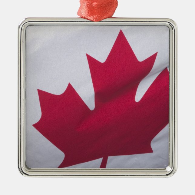 Ornamento De Metal Bandeira Canadense. (Frente)