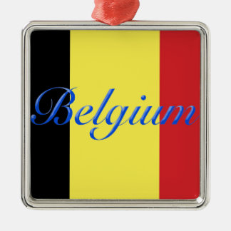 Ornamento De Metal Bandeira da Bélgica
