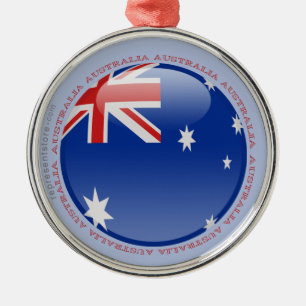 Ornamento De Metal Bandeira da bolha de Austrália