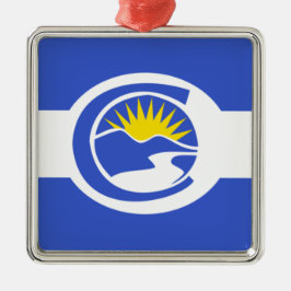 Ornamento De Metal Bandeira da Cidade do Centenário (Colorado)