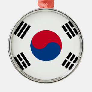 Ornamento De Metal Bandeira da Coreia do Sul