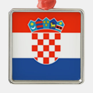 Ornamento De Metal Bandeira da Croácia