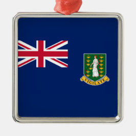 Ornamento De Metal Bandeira das Ilhas Virgens Britânicas (BVI)