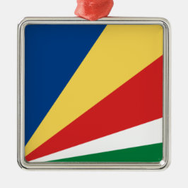 Ornamento De Metal Bandeira das Seychelles