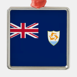 Ornamento De Metal Bandeira de Anguilla (Caribe)