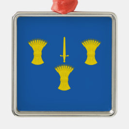 Ornamento De Metal Bandeira de Cheshire (distrito do Reino Unido)