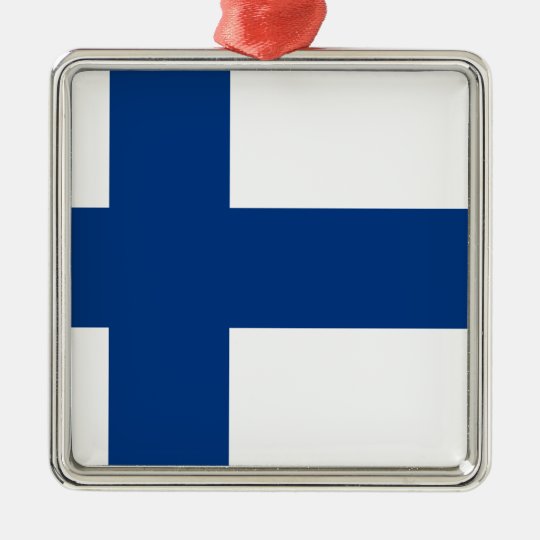 Ornamento De Metal Bandeira de Finlandia (lippu de Suomen, flagga de
