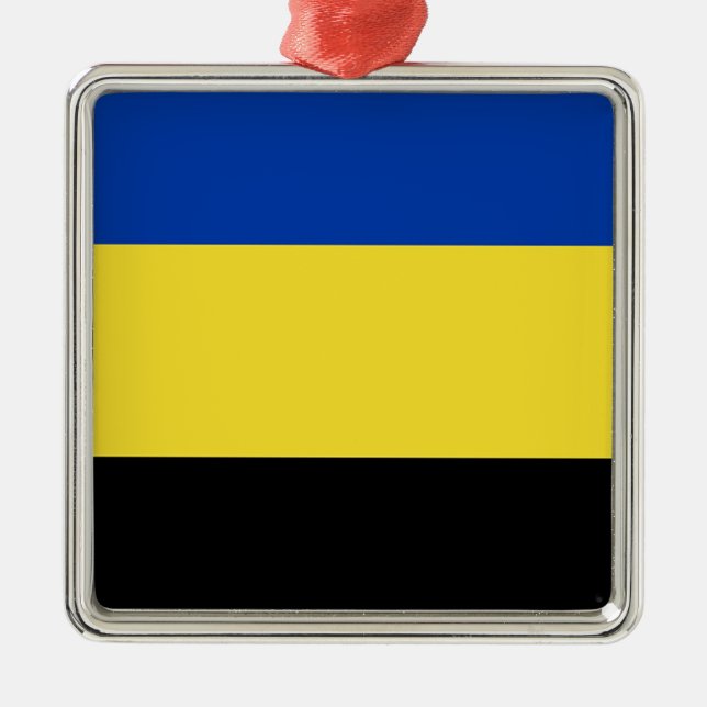 Ornamento De Metal Bandeira de Gelderland (Frente)