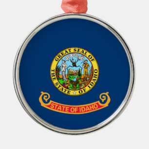Ornamento De Metal Bandeira de Idaho, o Estado da Joia, estados ameri