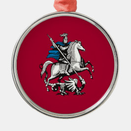 Ornamento De Metal Bandeira de Moscou (capital russa)