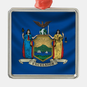 Ornamento De Metal Bandeira de New York