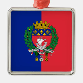 Ornamento De Metal Bandeira de Paris (França)