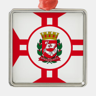 Ornamento De Metal Bandeira de São Paulo