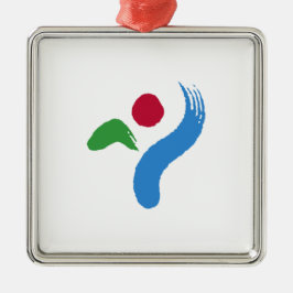 Ornamento De Metal Bandeira de Seul (Coreia do Sul)