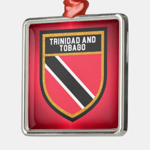 Ornamento De Metal Bandeira De Trinidad E Tobago