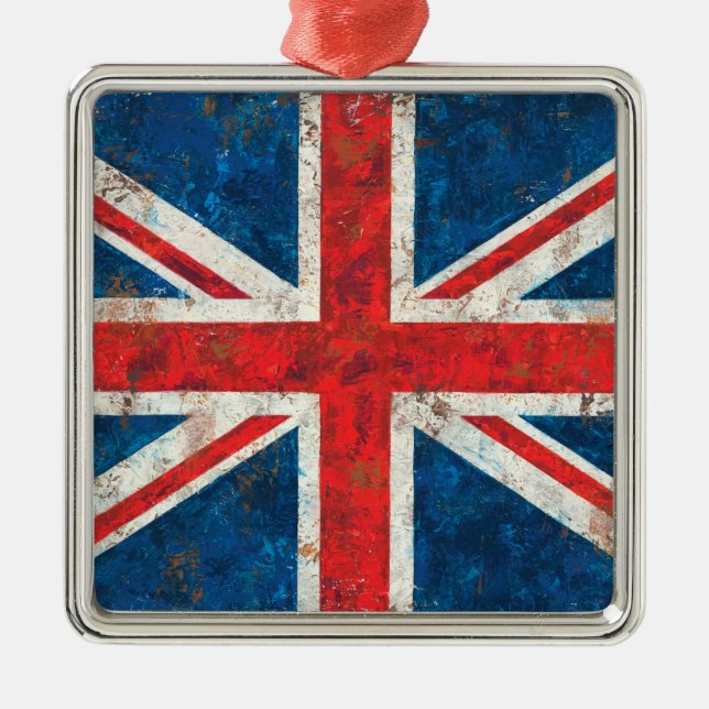 Ornamento De Metal Bandeira de Union Jack (Frente)