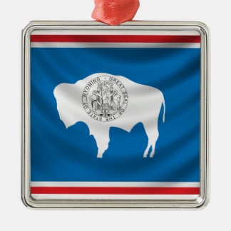 Ornamento De Metal Bandeira de Wyoming