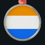 Ornamento De Metal Bandeira do Príncipe<br><div class="desc">Bandeira do Príncipe</div>