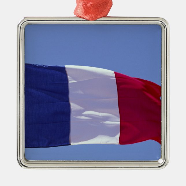 Ornamento De Metal bandeira francesa (Frente)