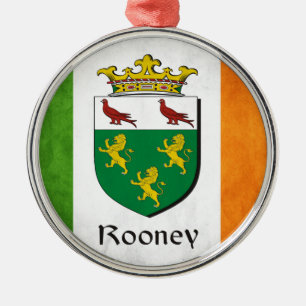 Ornamento De Metal Bandeira Irlandesa Rooney