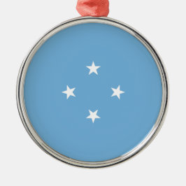 Ornamento De Metal Bandeira Micronésia (Estados Federados da Micronés