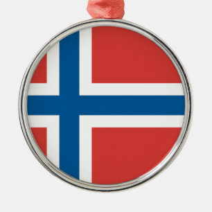 Ornamento De Metal Bandeira norueguesa