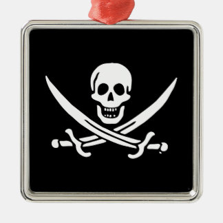 Ornamento De Metal Bandeira pirata de Jolly roger