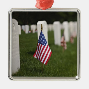 Ornamento De Metal Bandeiras americanas nos túmulos de veteranos amer