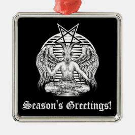 Ornamento De Metal Baphomet Satanic