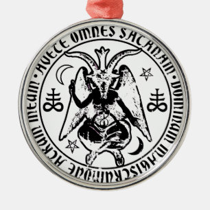 Ornamento De Metal Baphomet satânico